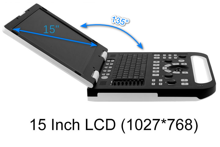 Scanner ultrasonique pour ordinateur portable BN100 B à usage vertérinaire, écran 02 de 15 pouces